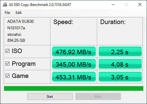 AS SSD Copy-Benchamark